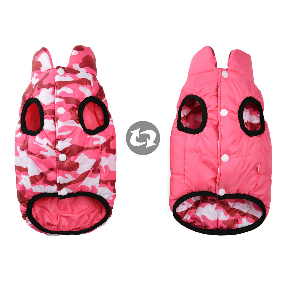 Dog winter coat for warmth and cold protection