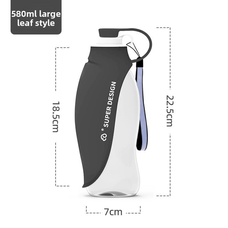 Bouteille d'eau portable pour animaux de compagnie en extérieur
