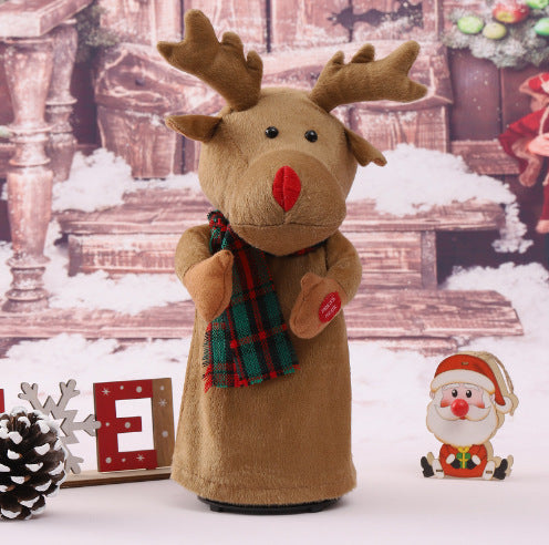 Père Noël électrique grimpant aux perles 