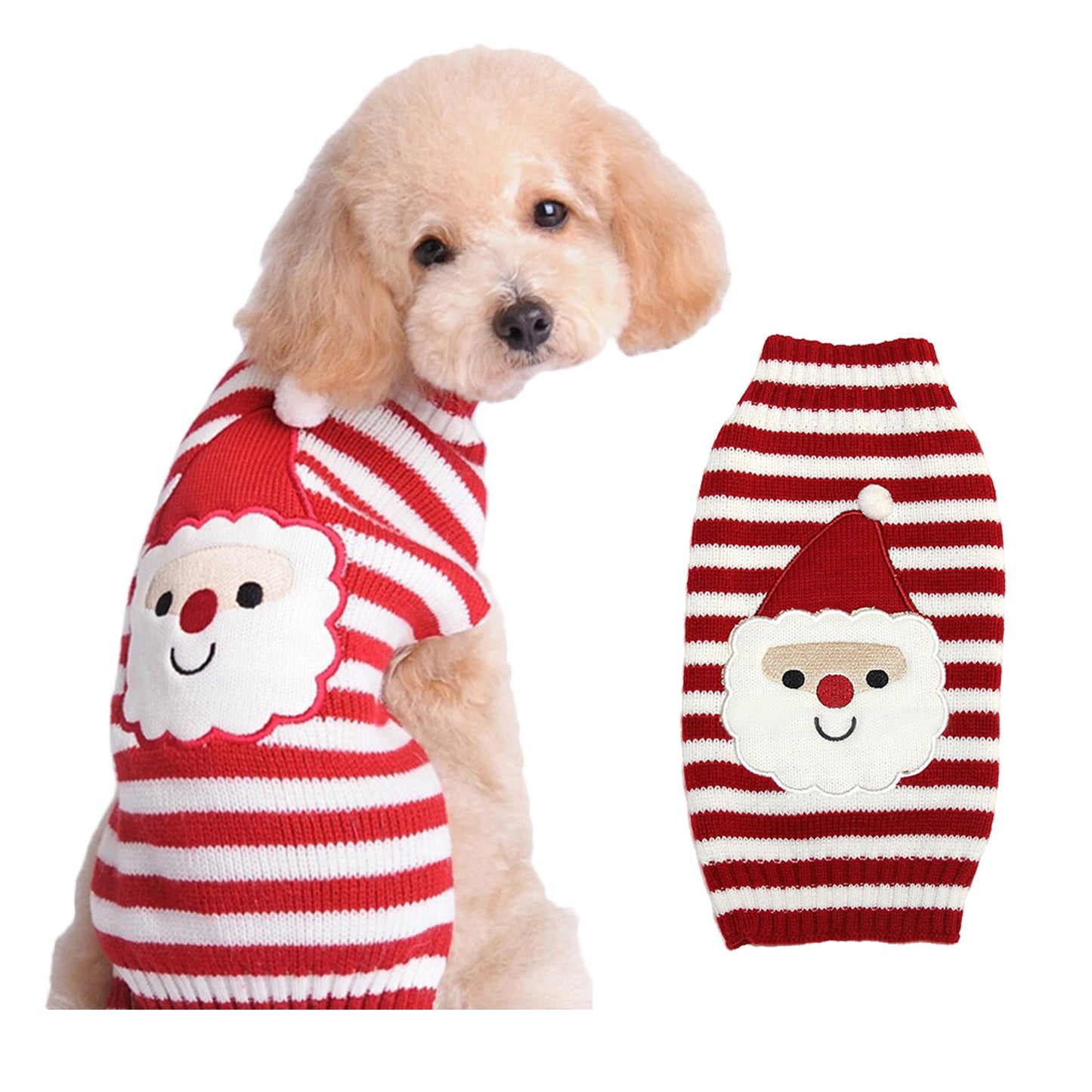 Pull de Noël tricoté pour animaux de compagnie 