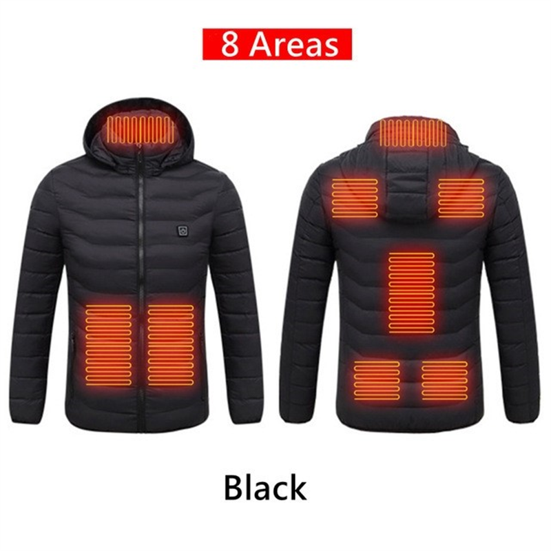 Men's Heated Jacket Winter Electric Heating Jackets Men's Cotton