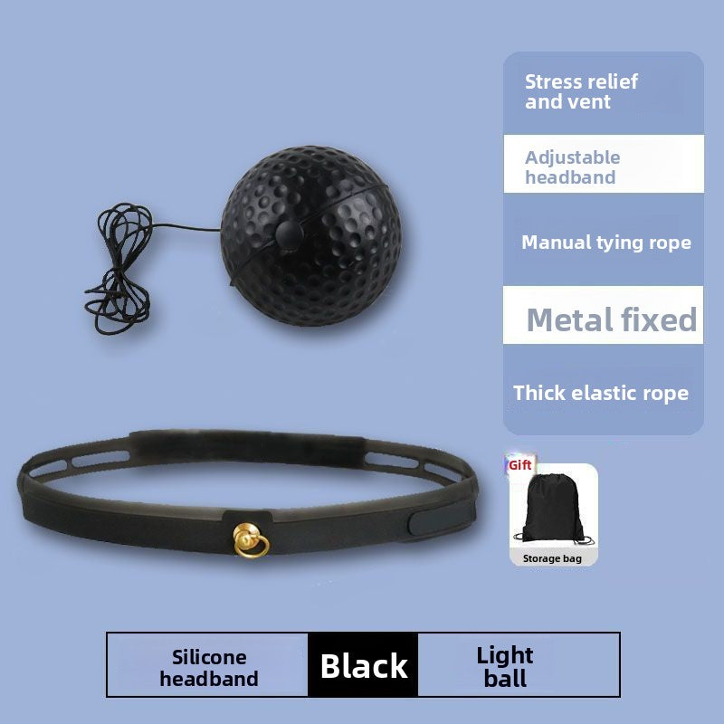 Ballon de réaction de boxe réglable avec corde, à fixer sur la tête, pour l'entraînement 