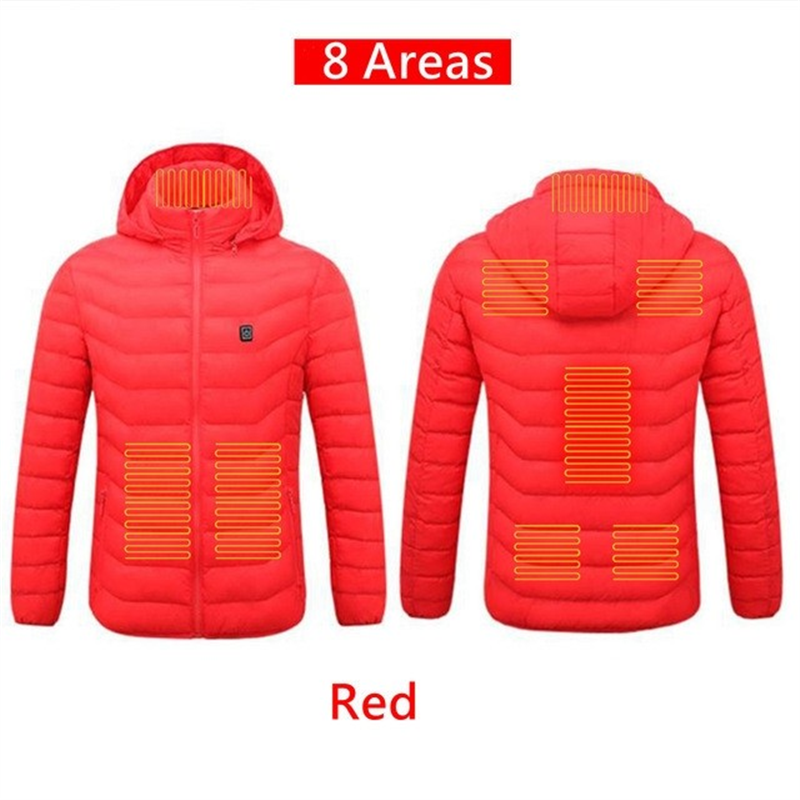 Men's Heated Jacket Winter Electric Heating Jackets Men's Cotton