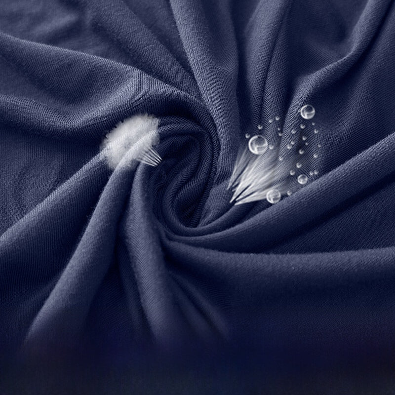 Modal Elastic Waist Pleated Midi Skirt