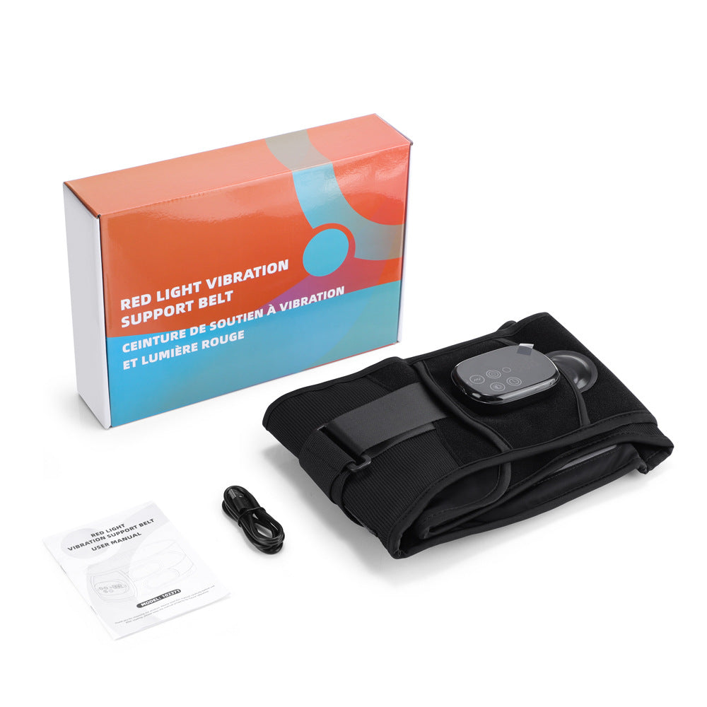 Cinto de massagem elétrico com aquecimento e controlo de temperatura. 