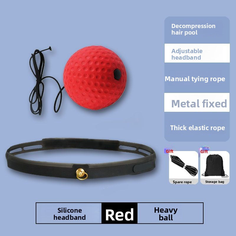 Ballon de réaction de boxe réglable avec corde, à fixer sur la tête, pour l'entraînement 