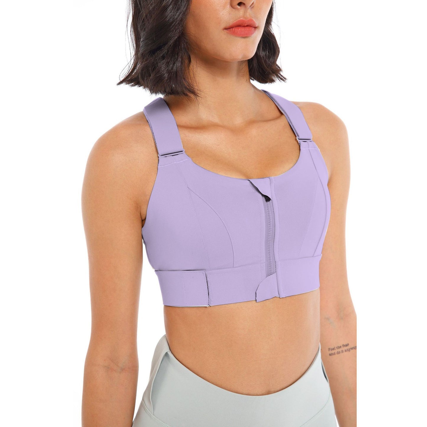 Adjustable High Support Sports Bra Vest