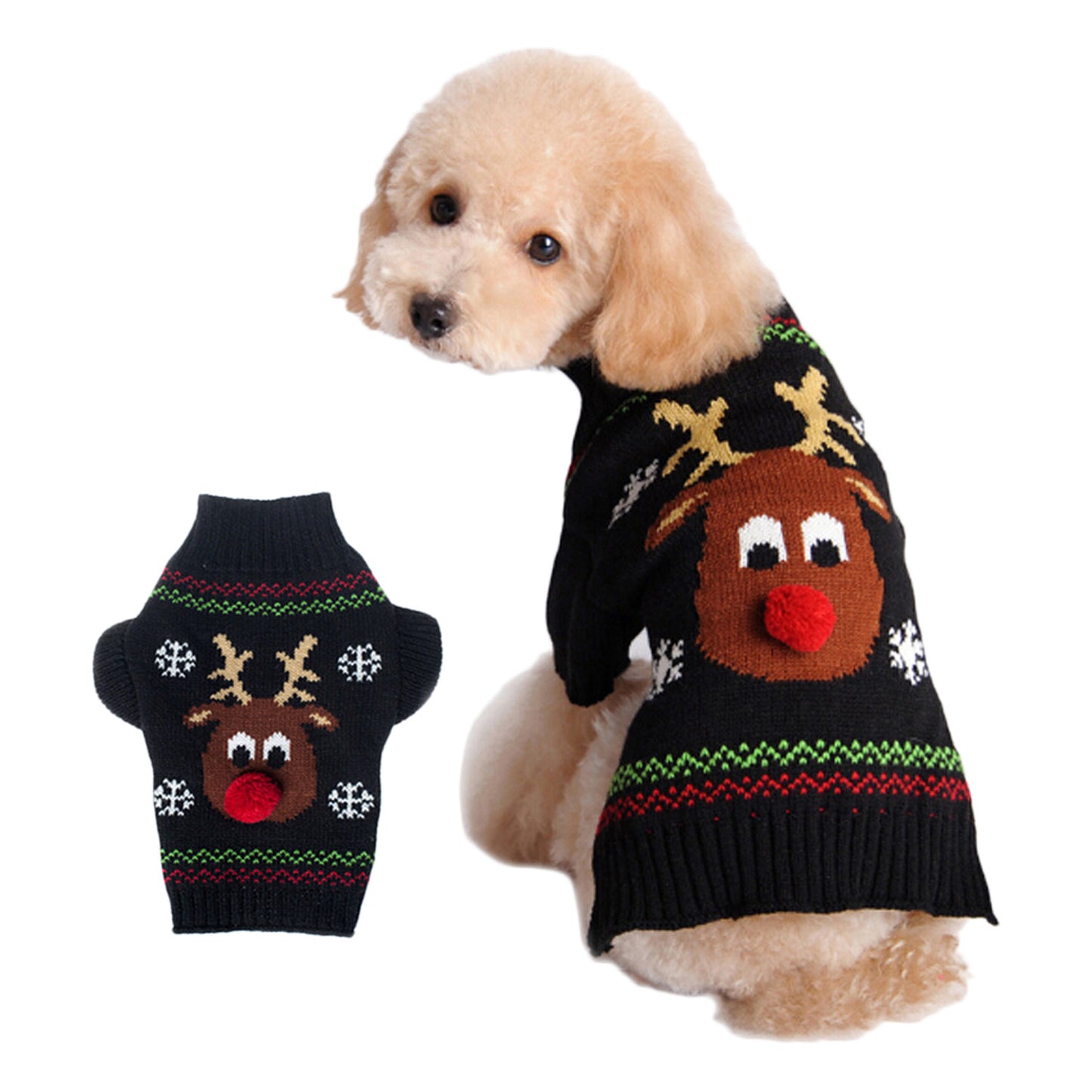 Pull de Noël tricoté pour animaux de compagnie 