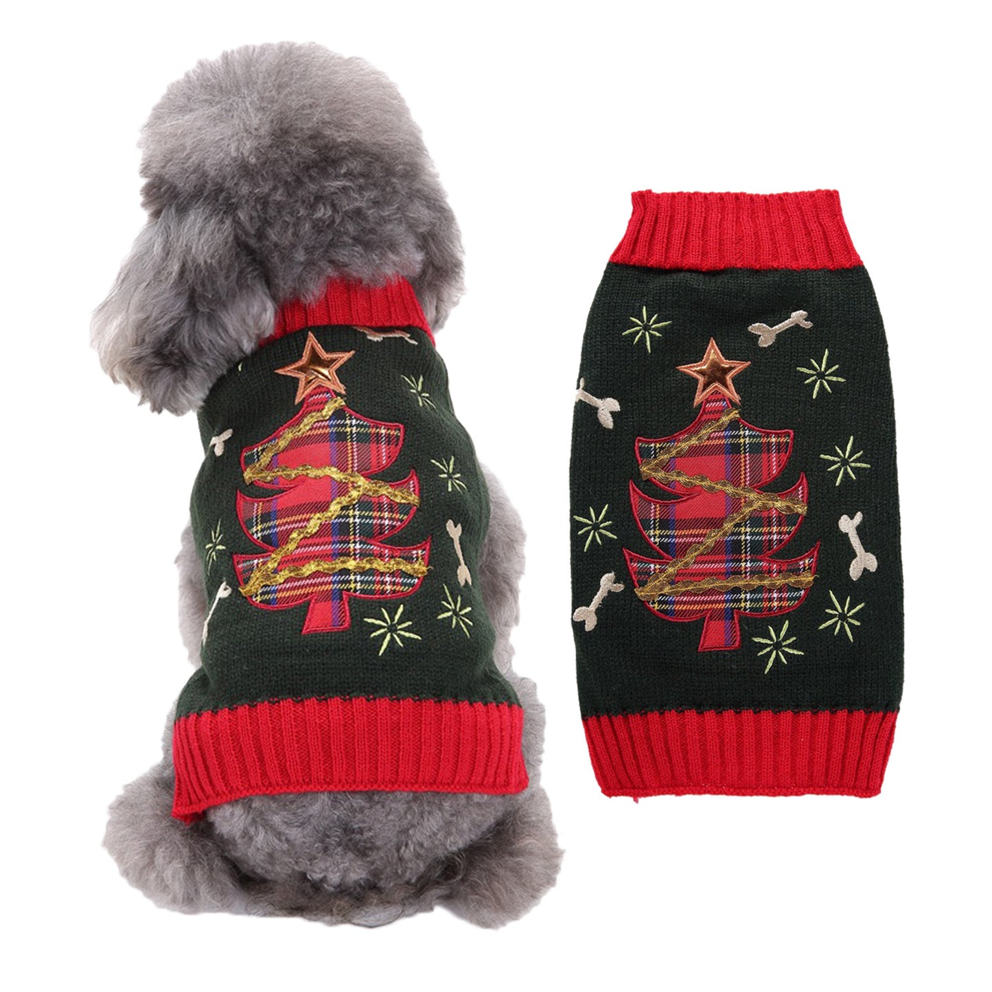 Pull de Noël tricoté pour animaux de compagnie 