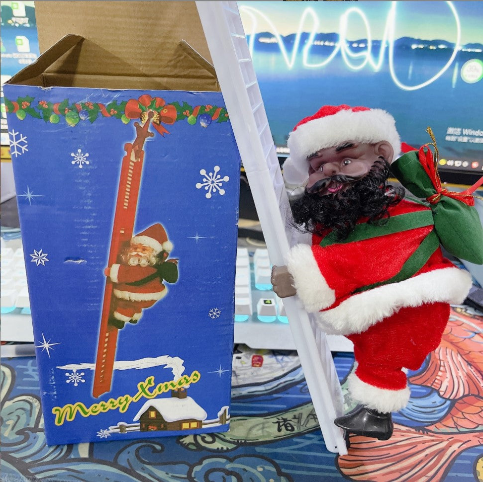 Père Noël électrique grimpant aux perles 