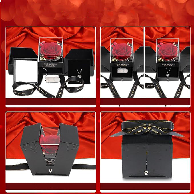 Boîte à fleurs stabilisées 