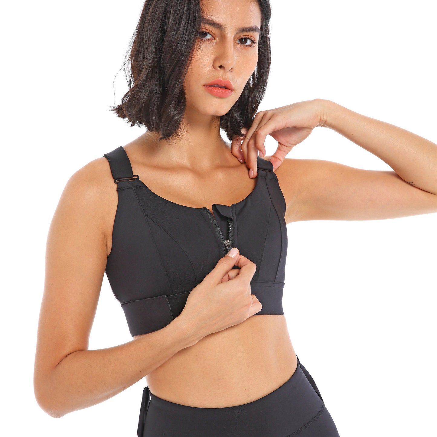 Adjustable High Support Sports Bra Vest