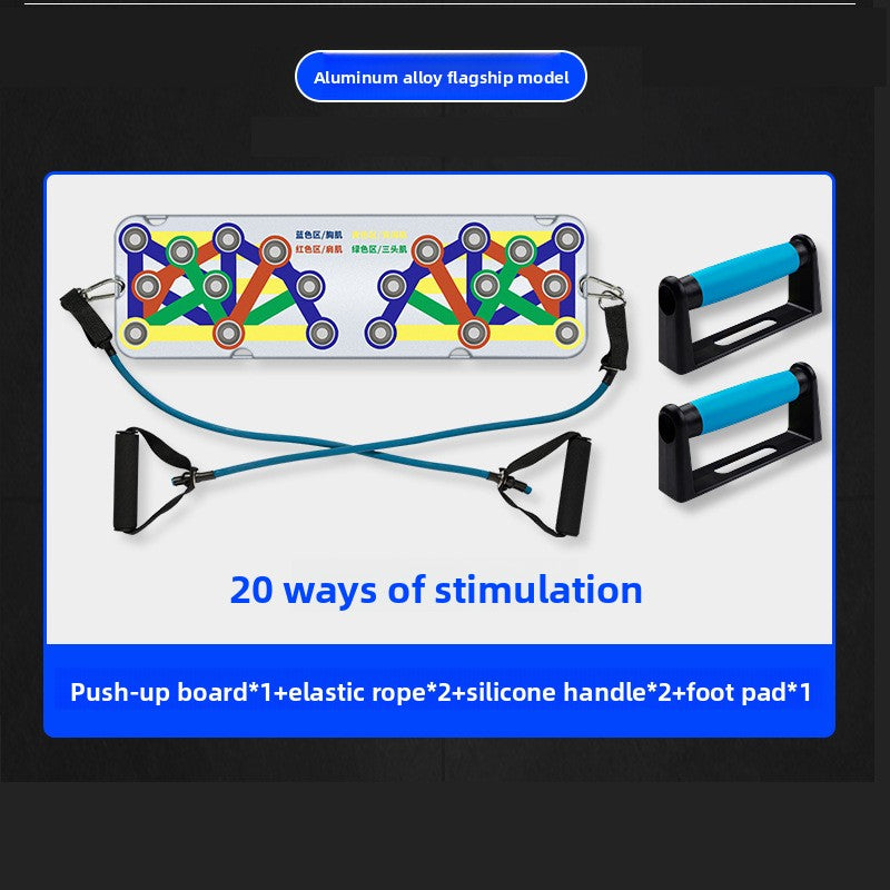 Prancha multifuncional para treino de flexões 