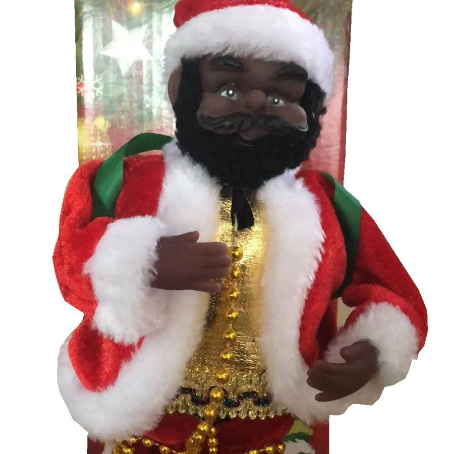 Père Noël électrique grimpant aux perles 