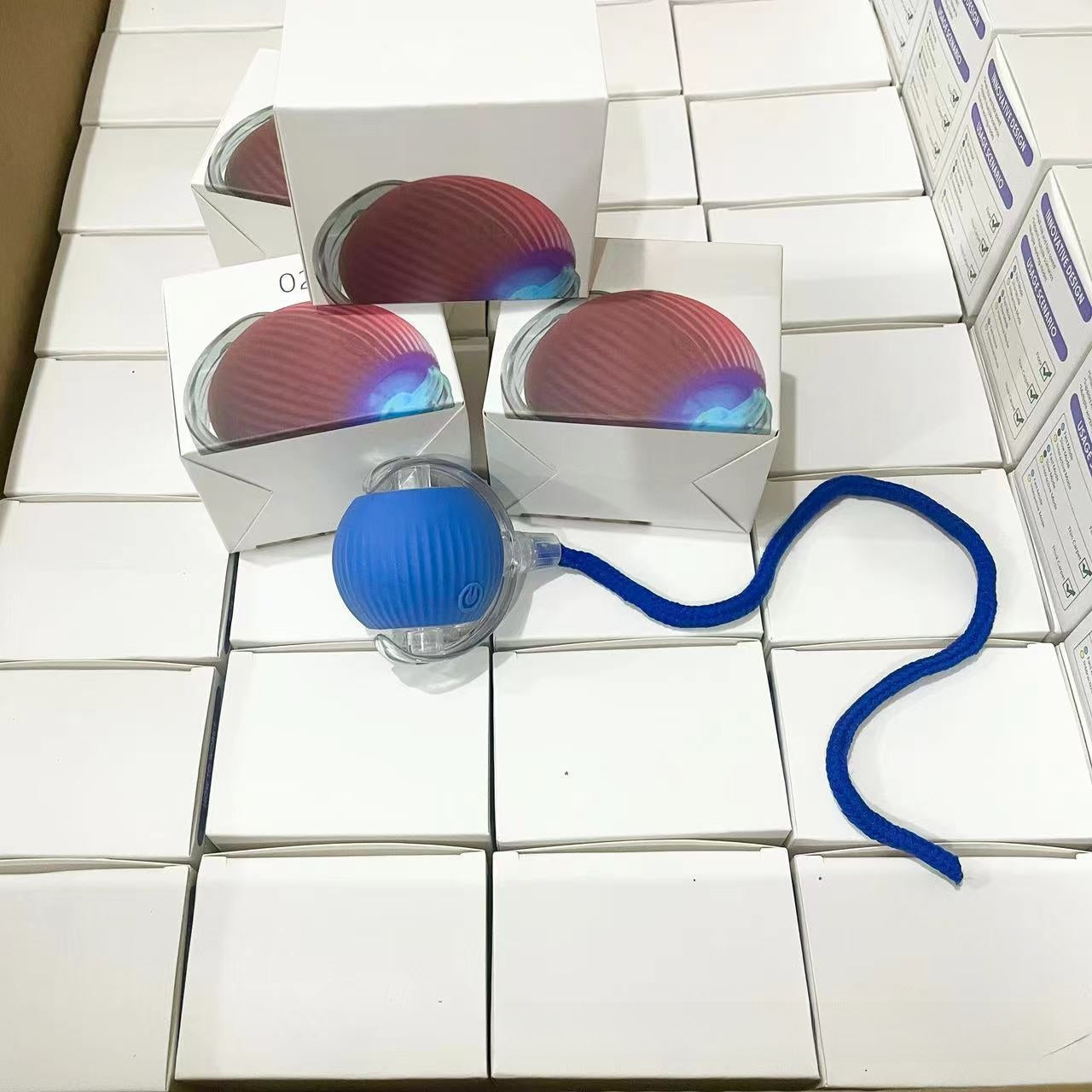 Balle jouet automatique pour chat avec câble de chargement 