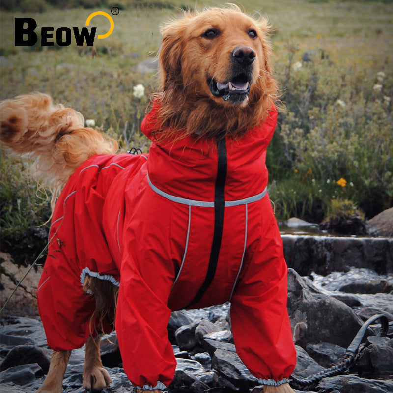 Adjustable Waterproof Dog Jacket for Medium Large Breeds