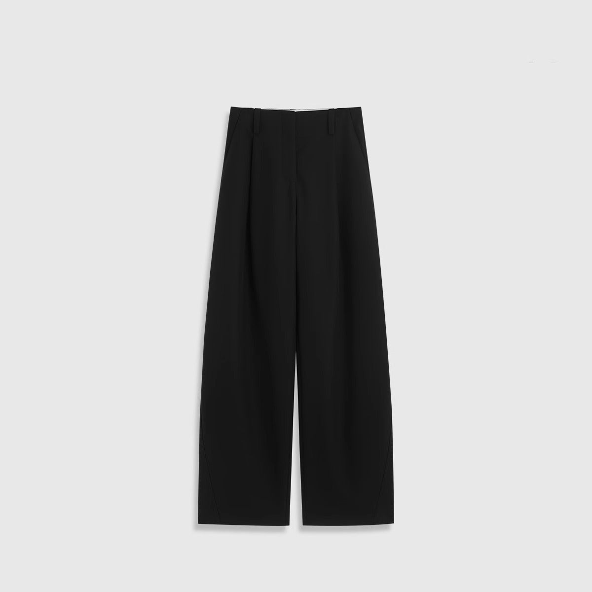 Pantalon large en laine peignée pour femme 