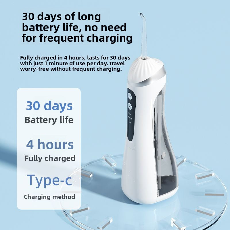 Portable electric dental flosser