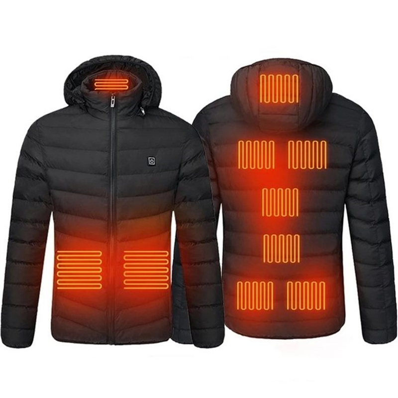 Men's Heated Jacket Winter Electric Heating Jackets Men's Cotton