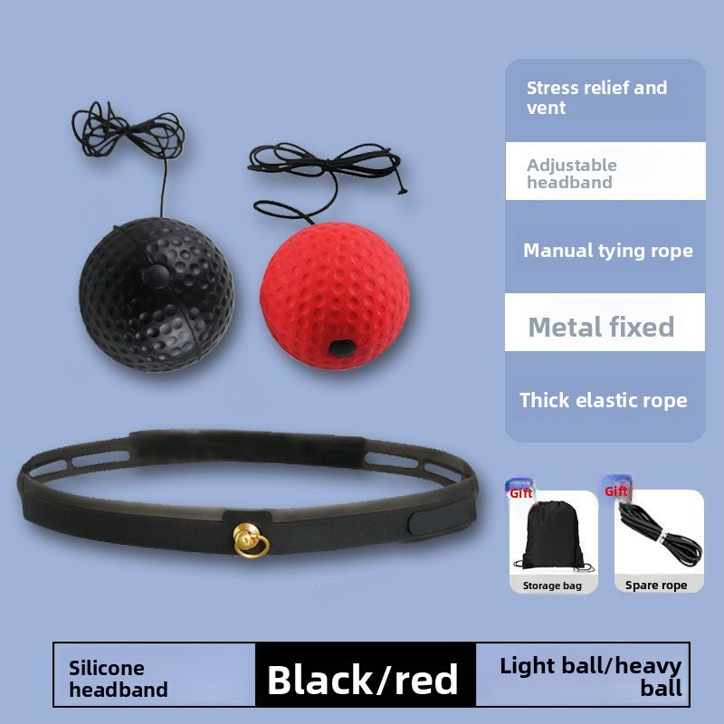 Ballon de réaction de boxe réglable avec corde, à fixer sur la tête, pour l'entraînement 