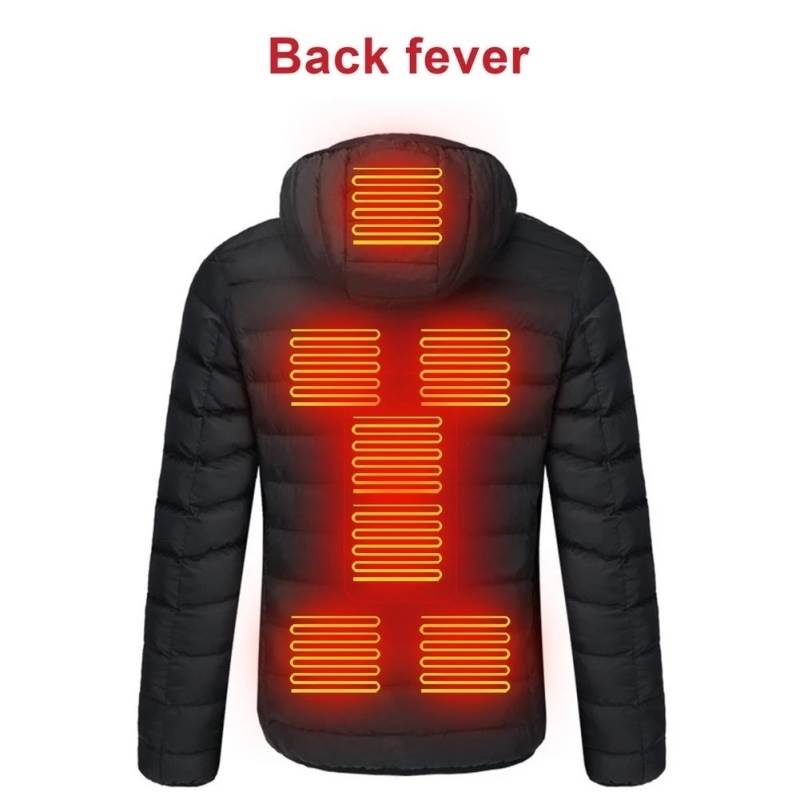 Men's Heated Jacket Winter Electric Heating Jackets Men's Cotton