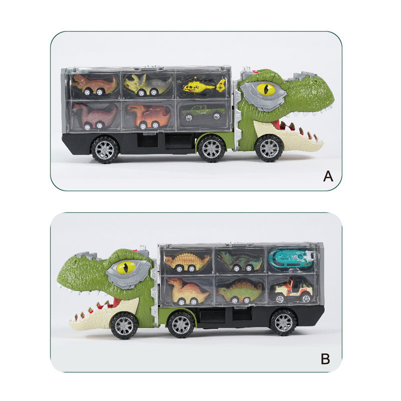 Modèle de voiture jouet dinosaure à glissière 