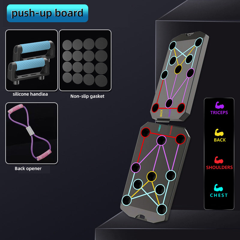 Multifunctional Push-Up Training Board with Non-Slip Mat