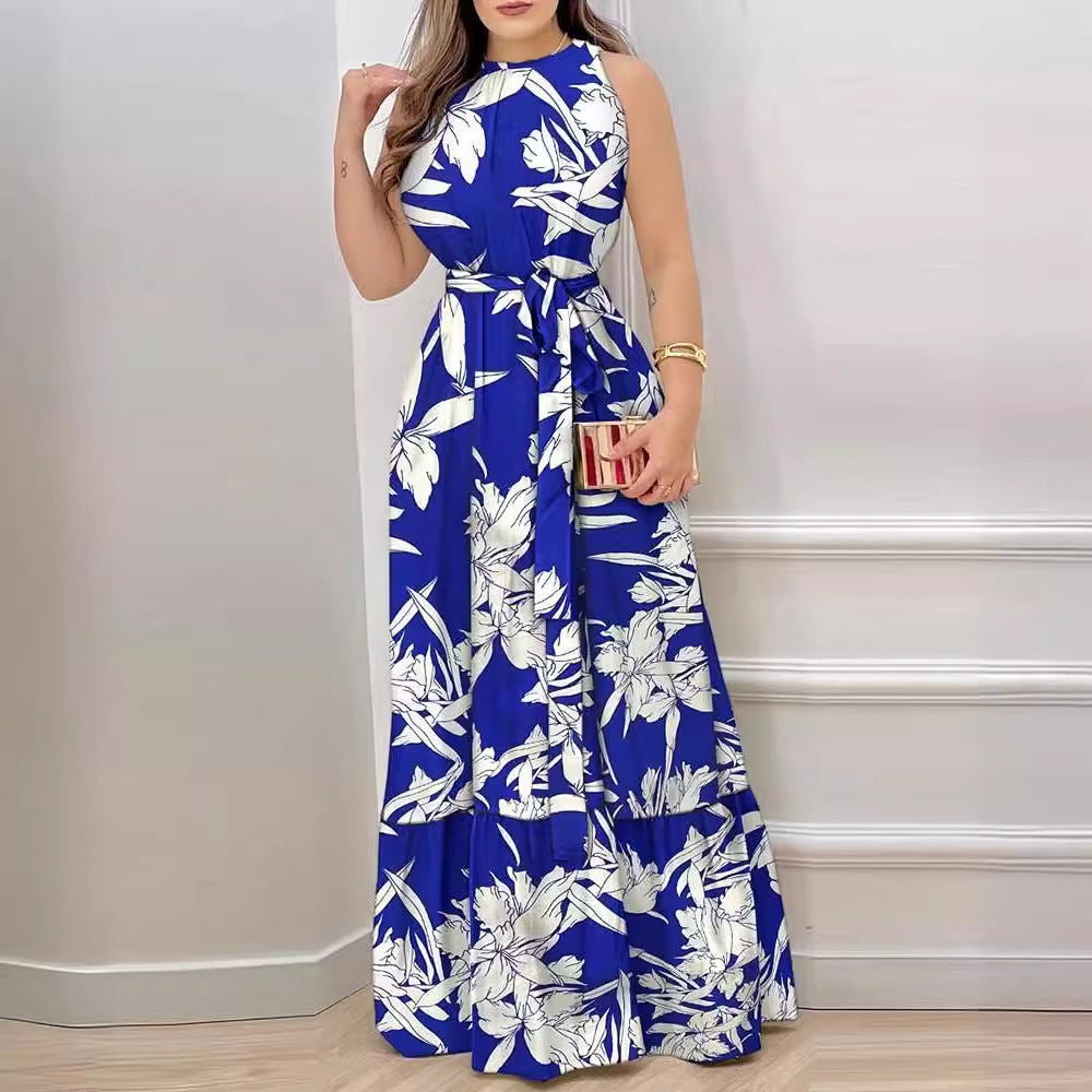 Printed Ruffle Dress