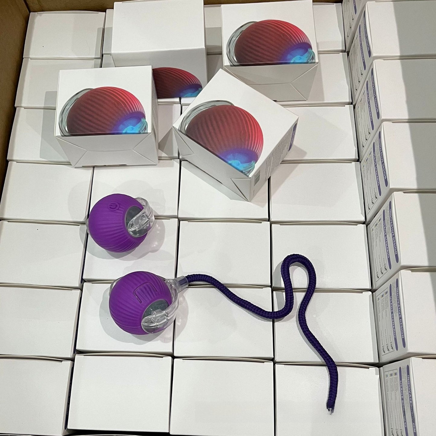 Balle jouet automatique pour chat avec câble de chargement 