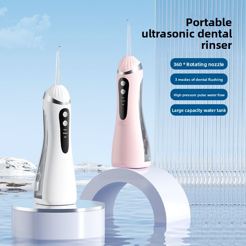Portable electric dental flosser