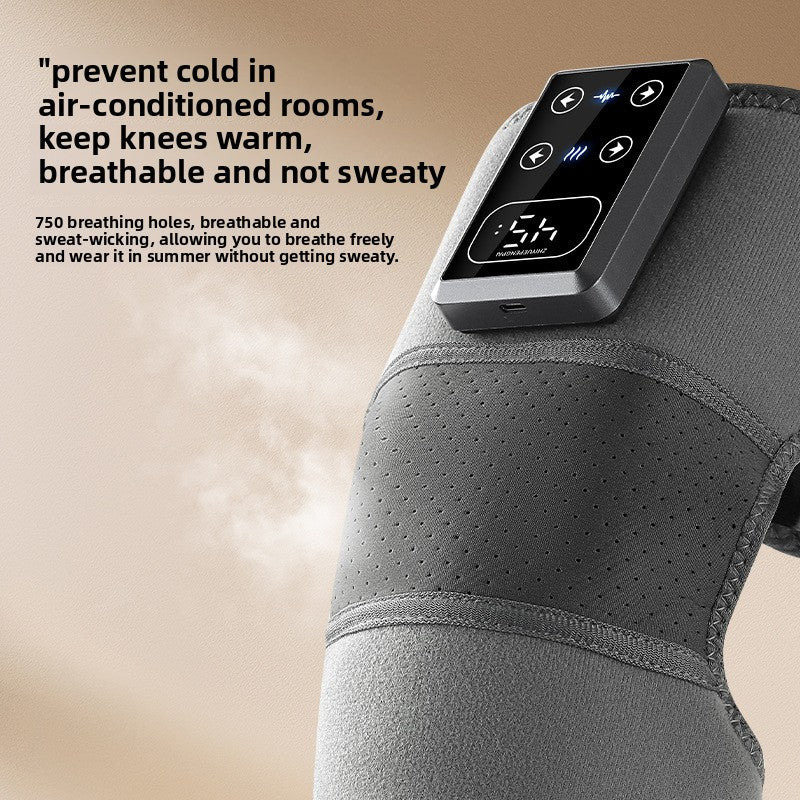 Appareil de massage chauffant rechargeable pour genoux avec température réglable 