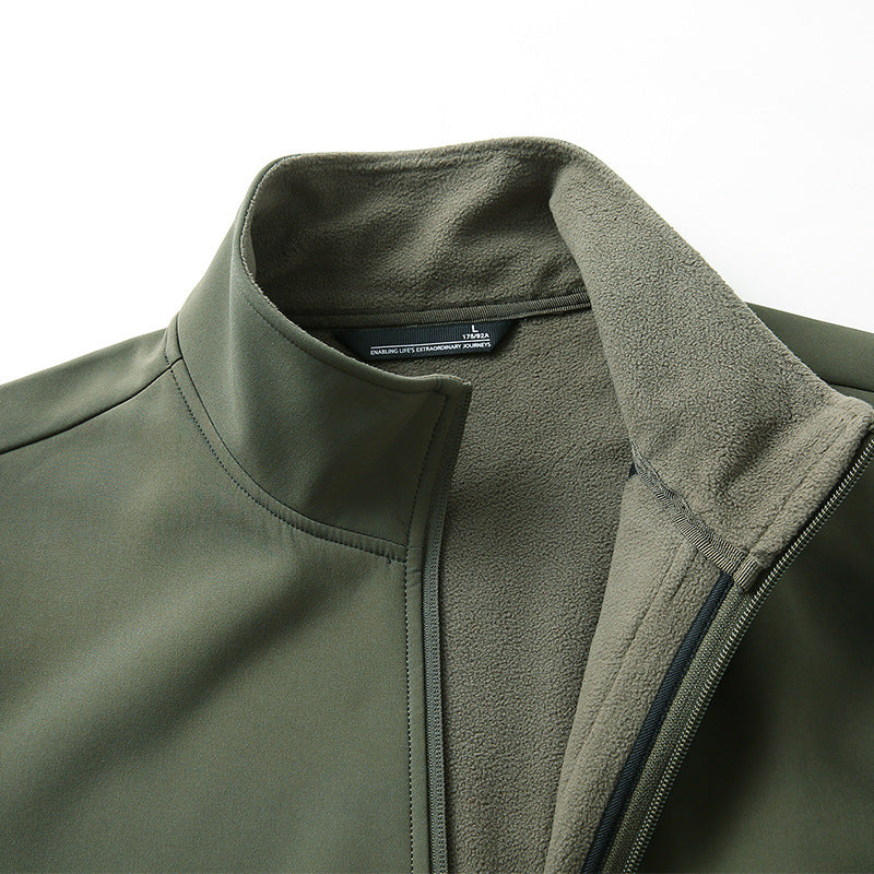 Veste polaire softshell tactique pour hommes 