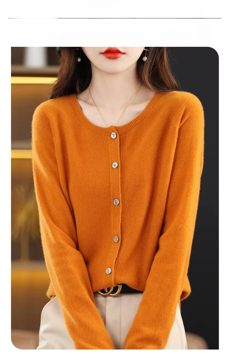 Gilet en laine tricotée pour femme 