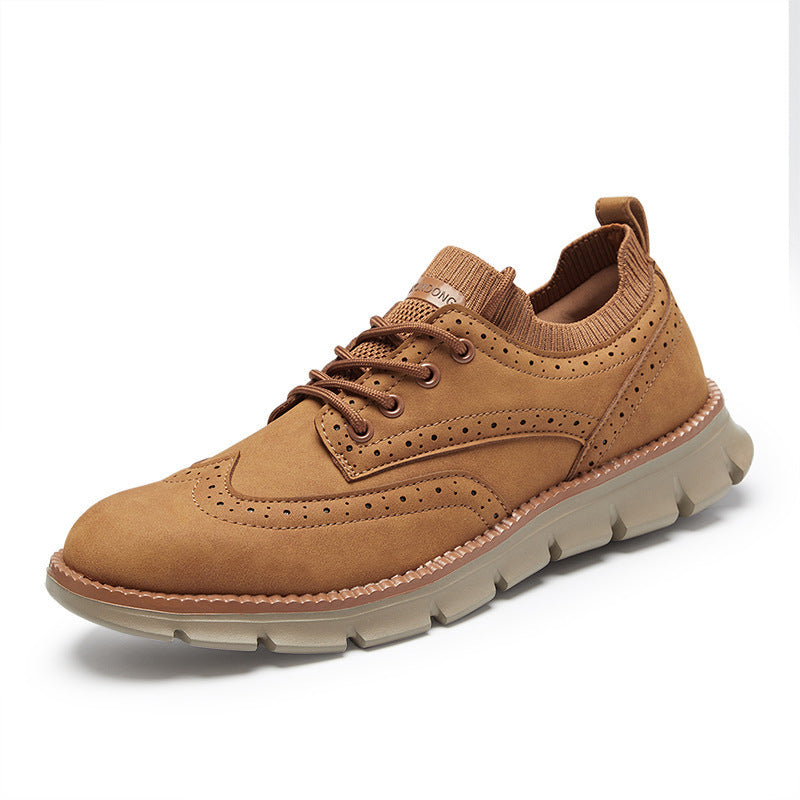 Casual Leather Brogue Mens Shoes