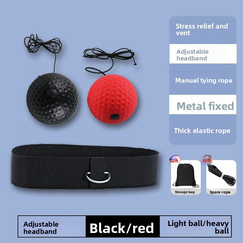 Ballon de réaction de boxe réglable avec corde, à fixer sur la tête, pour l'entraînement 