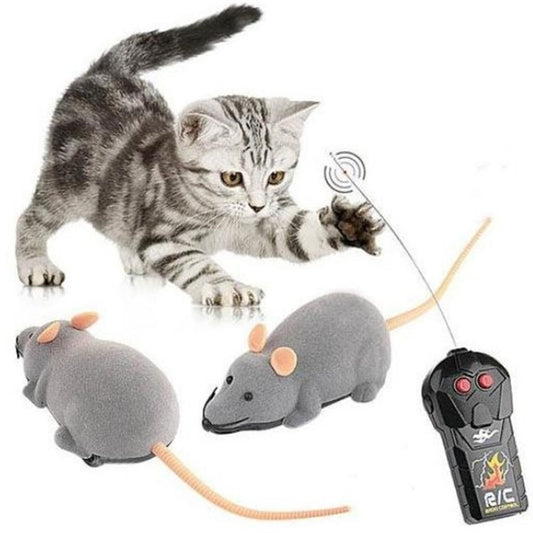 Rato elétrico brinquedo engraçado para gato 