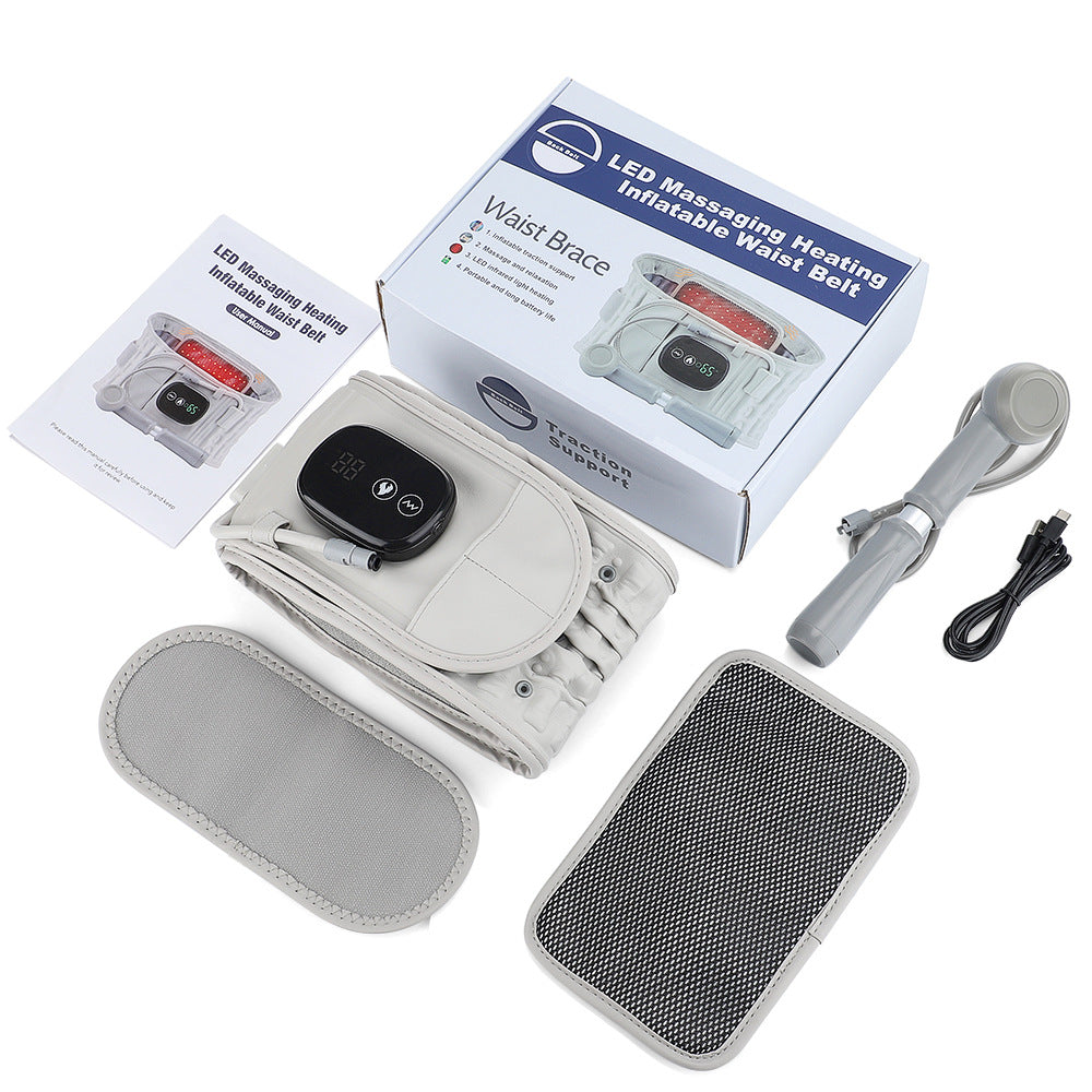 Cinto de massagem elétrico com aquecimento e controlo de temperatura. 