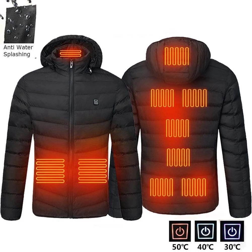 Men's Heated Jacket Winter Electric Heating Jackets Men's Cotton