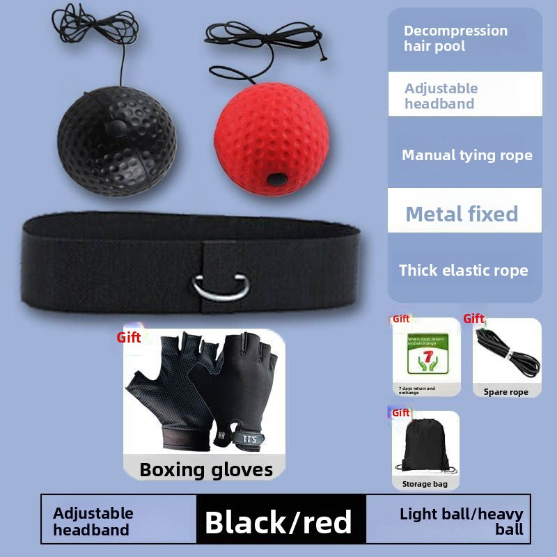 Ballon de réaction de boxe réglable avec corde, à fixer sur la tête, pour l'entraînement 