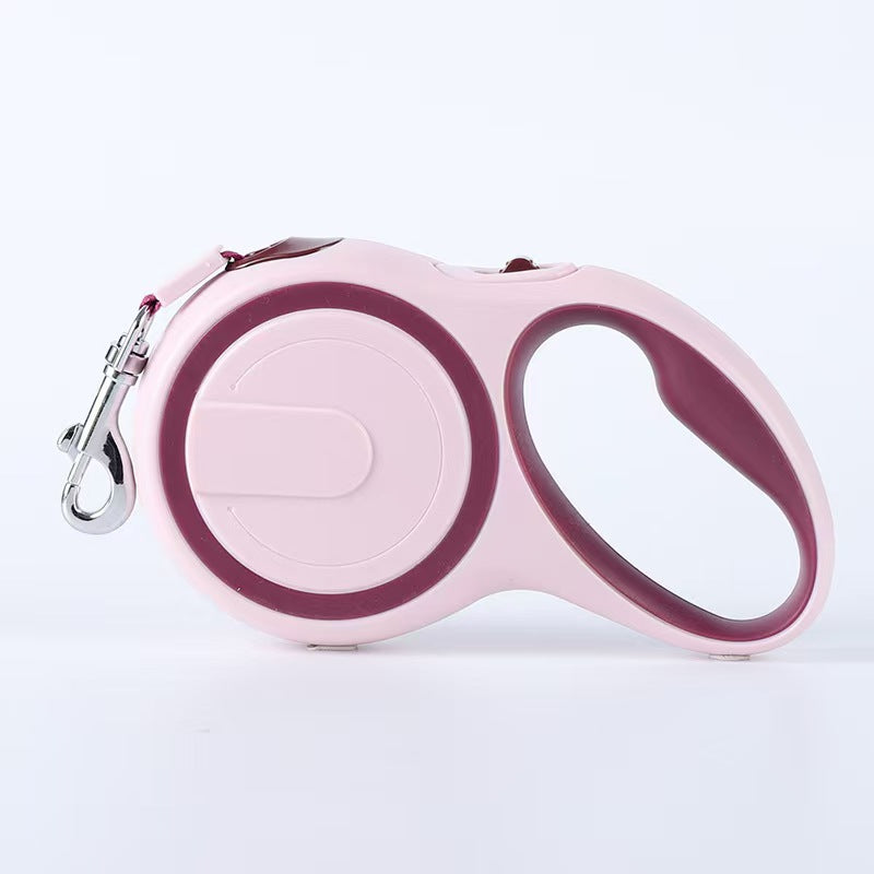 Laisse rétractable automatique pour animaux de compagnie avec verrou 