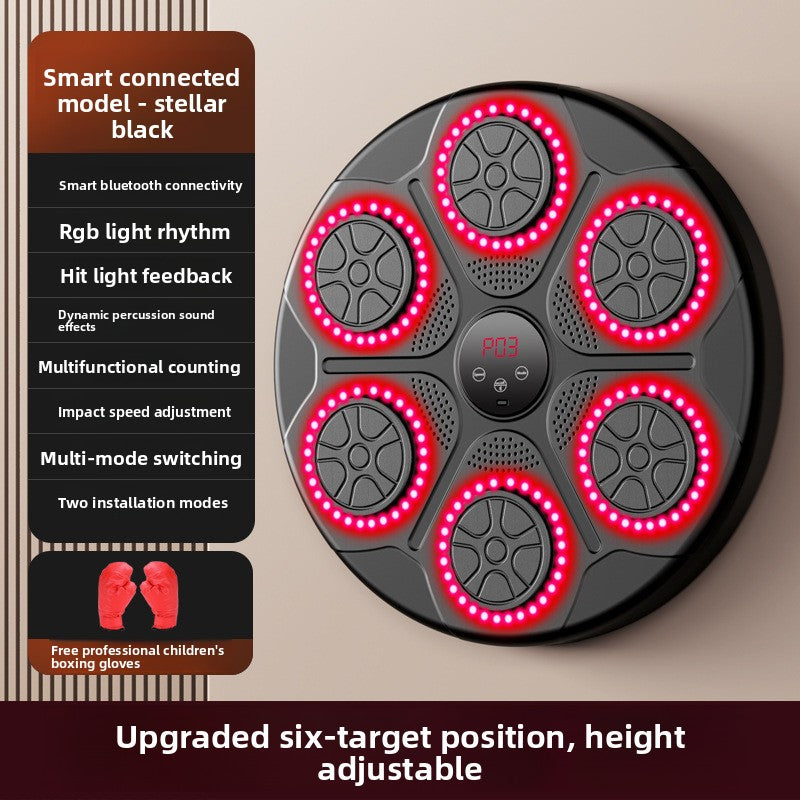 Alvo de parede para treino de boxe com música inteligente 