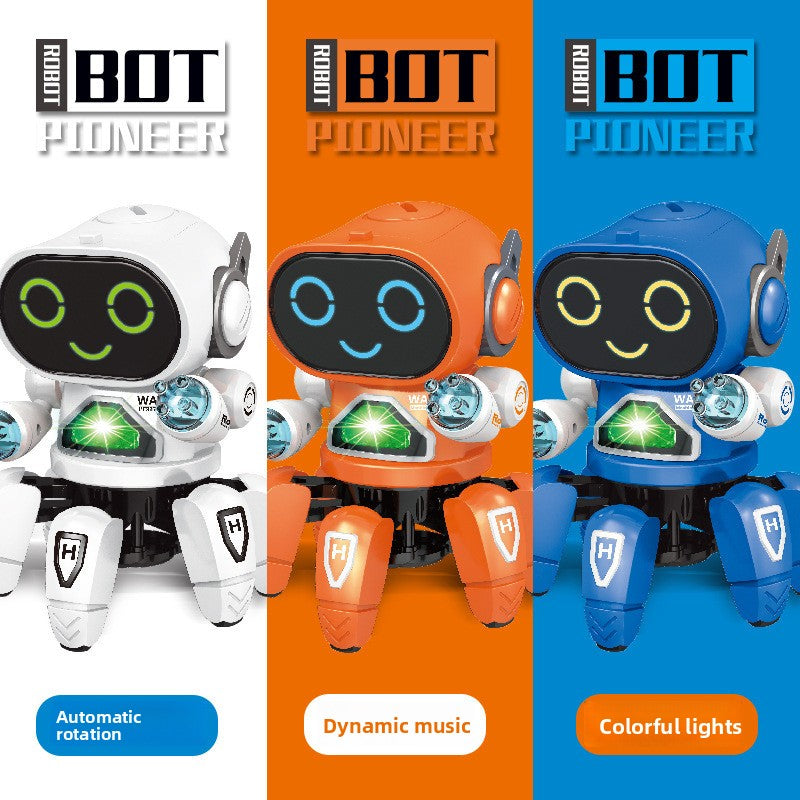 Robot à six pinces chantant et dansant 
