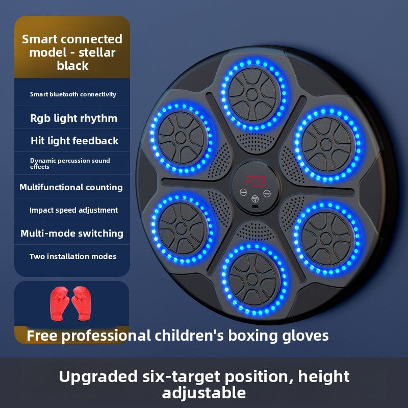 Alvo de parede para treino de boxe com música inteligente 