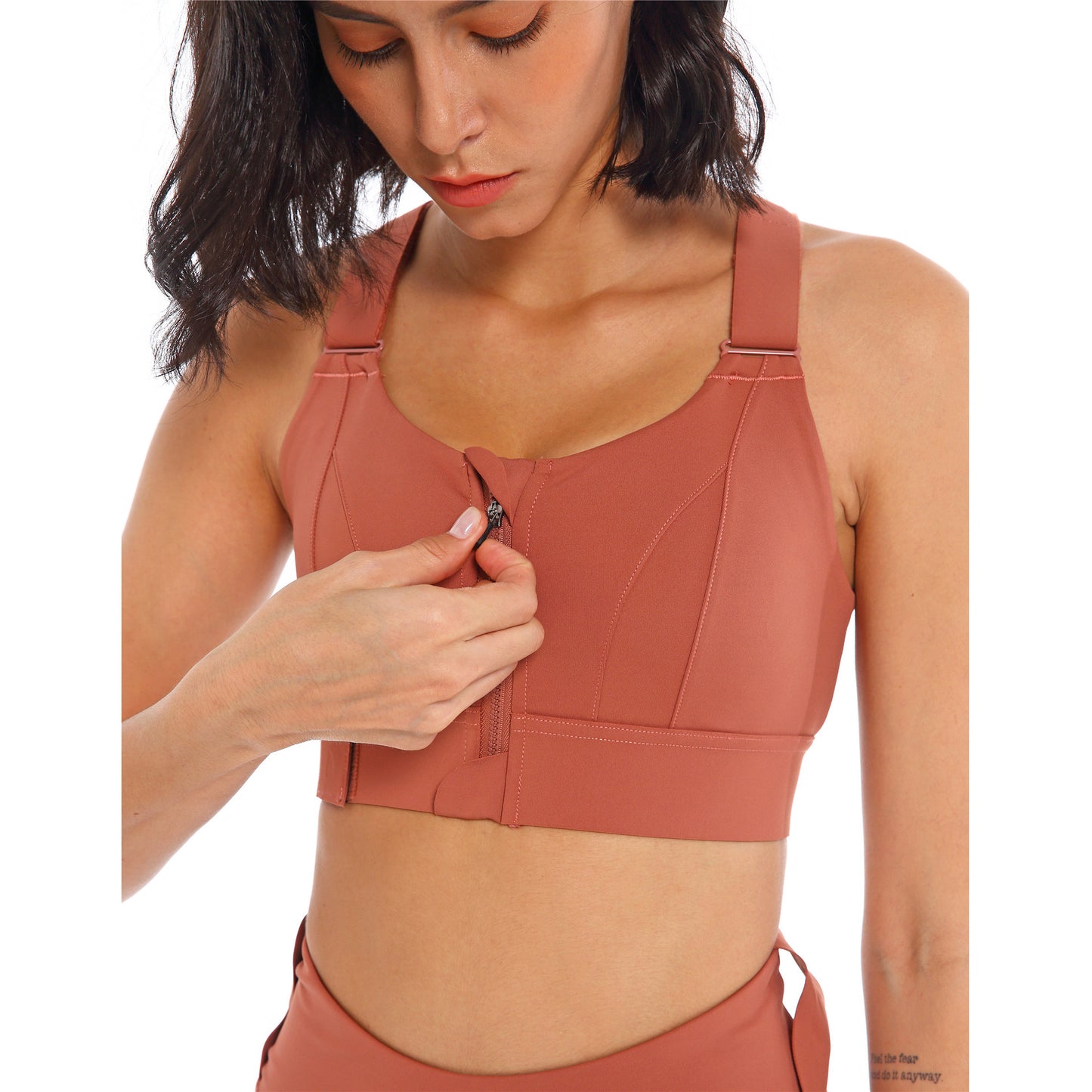 Adjustable High Support Sports Bra Vest