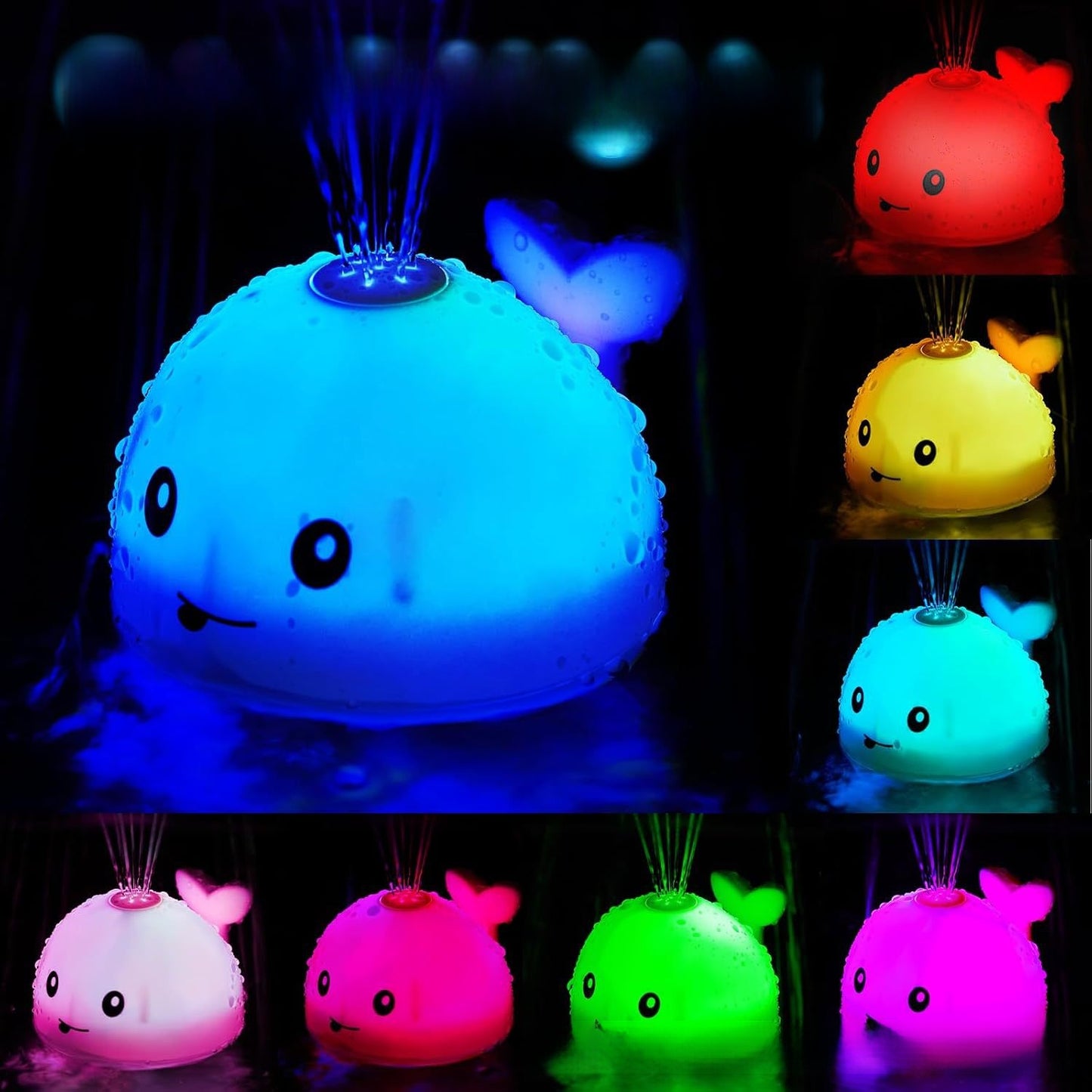 jouet baleine électrique cracheur d'eau 