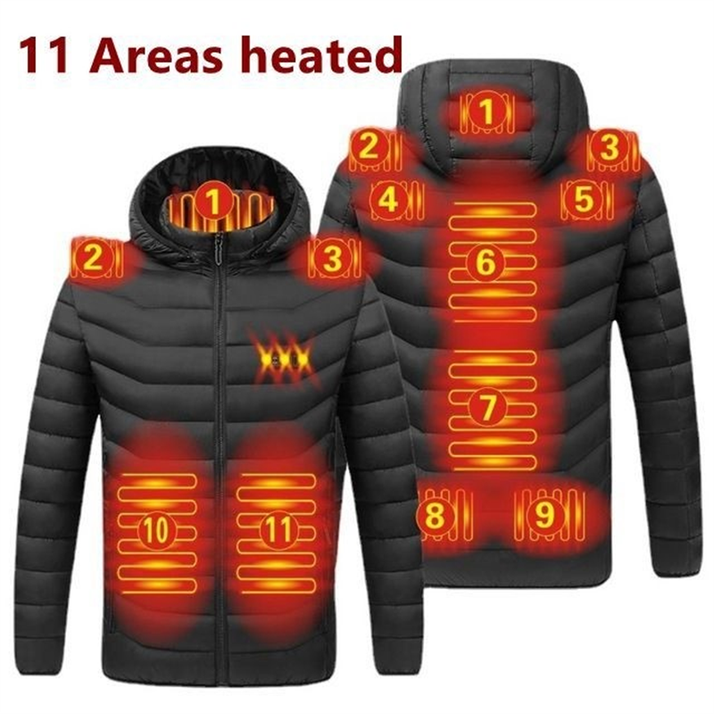 Men's Heated Jacket Winter Electric Heating Jackets Men's Cotton