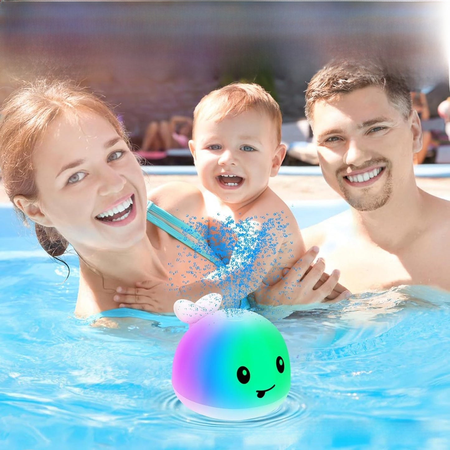 jouet baleine électrique cracheur d'eau 