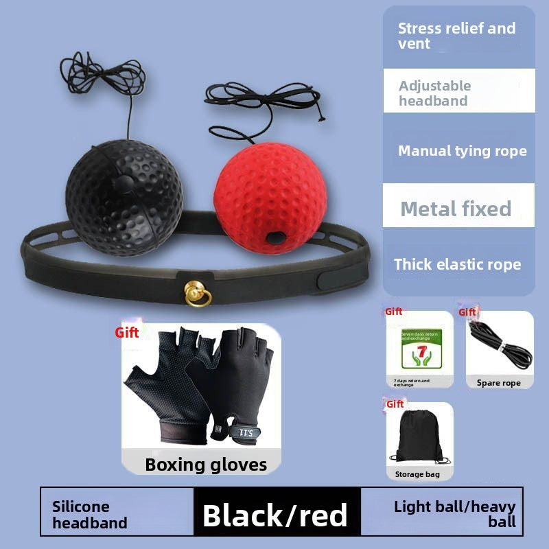 Ballon de réaction de boxe réglable avec corde, à fixer sur la tête, pour l'entraînement 