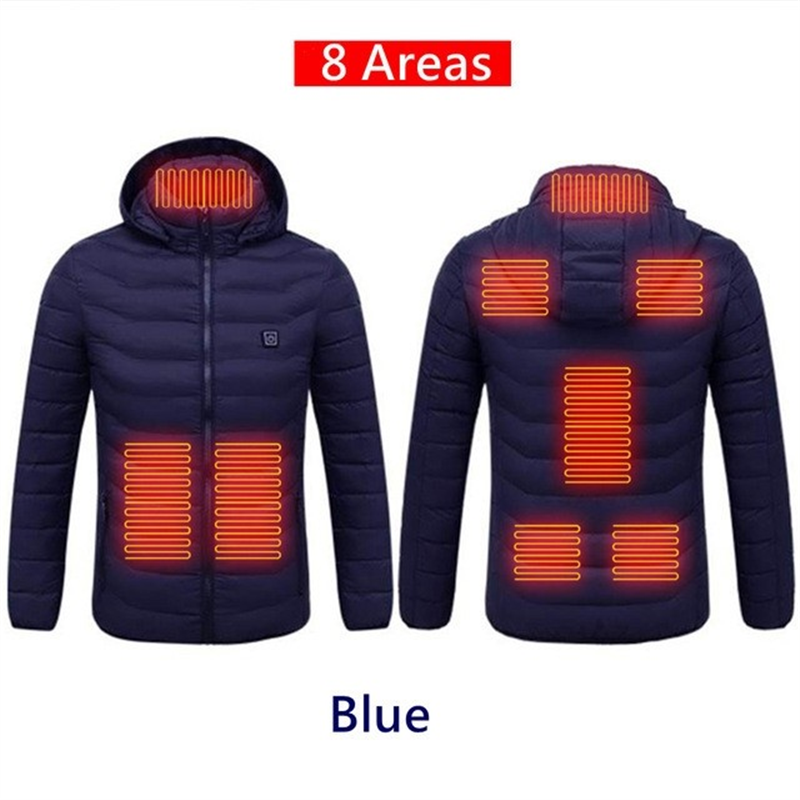 Men's Heated Jacket Winter Electric Heating Jackets Men's Cotton