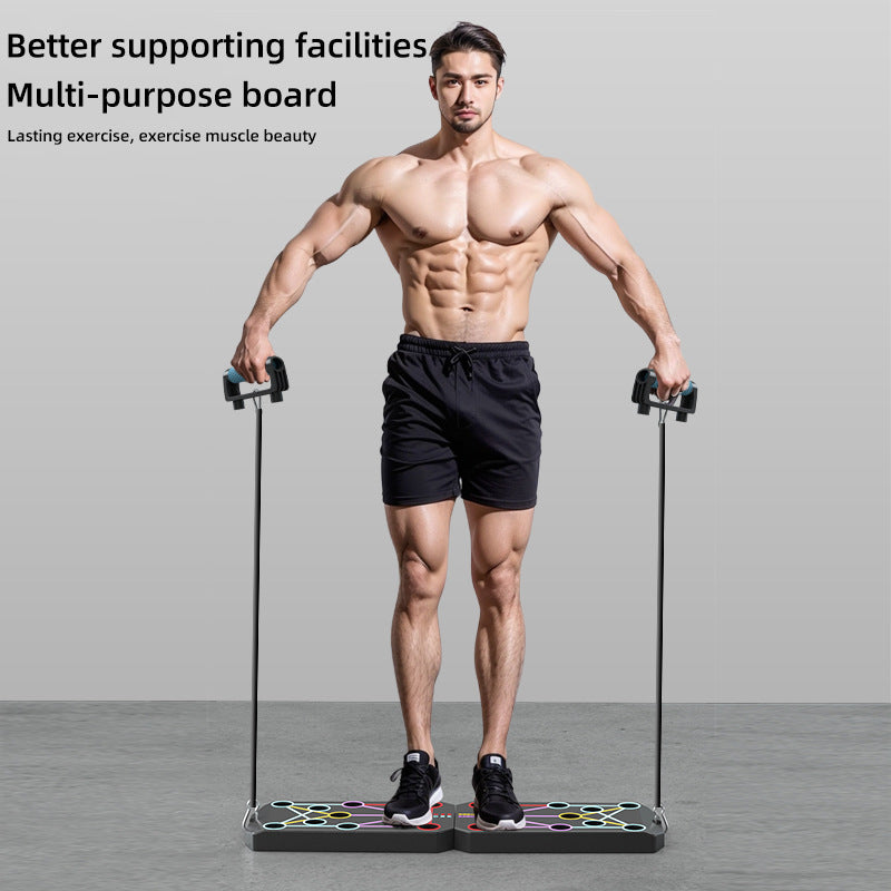 Multifunctional Push-Up Training Board with Non-Slip Mat